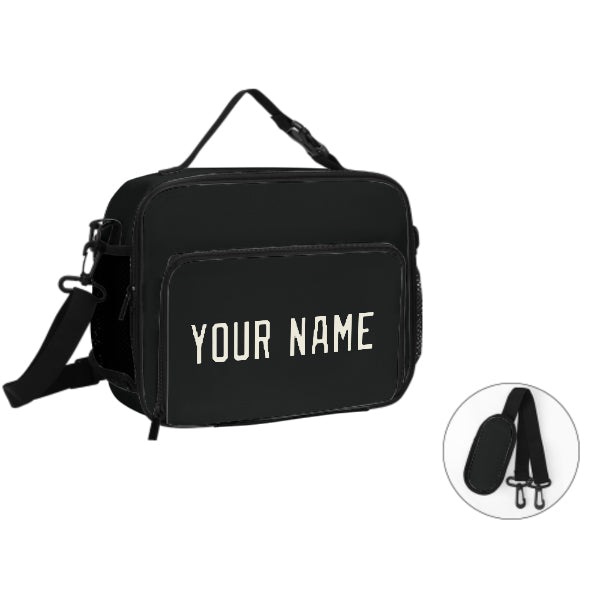 Maßgeschneidertes Schwarz Cream Lunch-Tasche