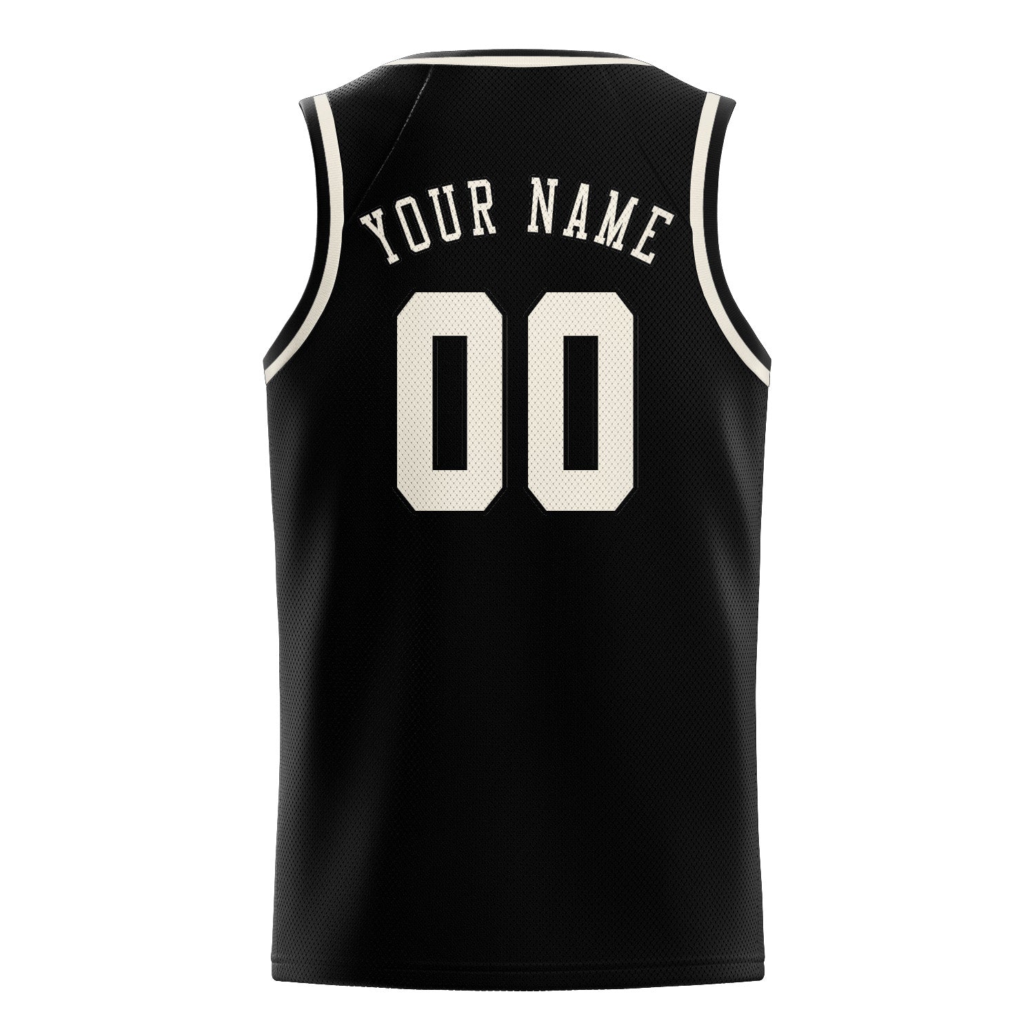 Benutzerdefiniertes Professionelles Schwarz Beige Basketballtrikot