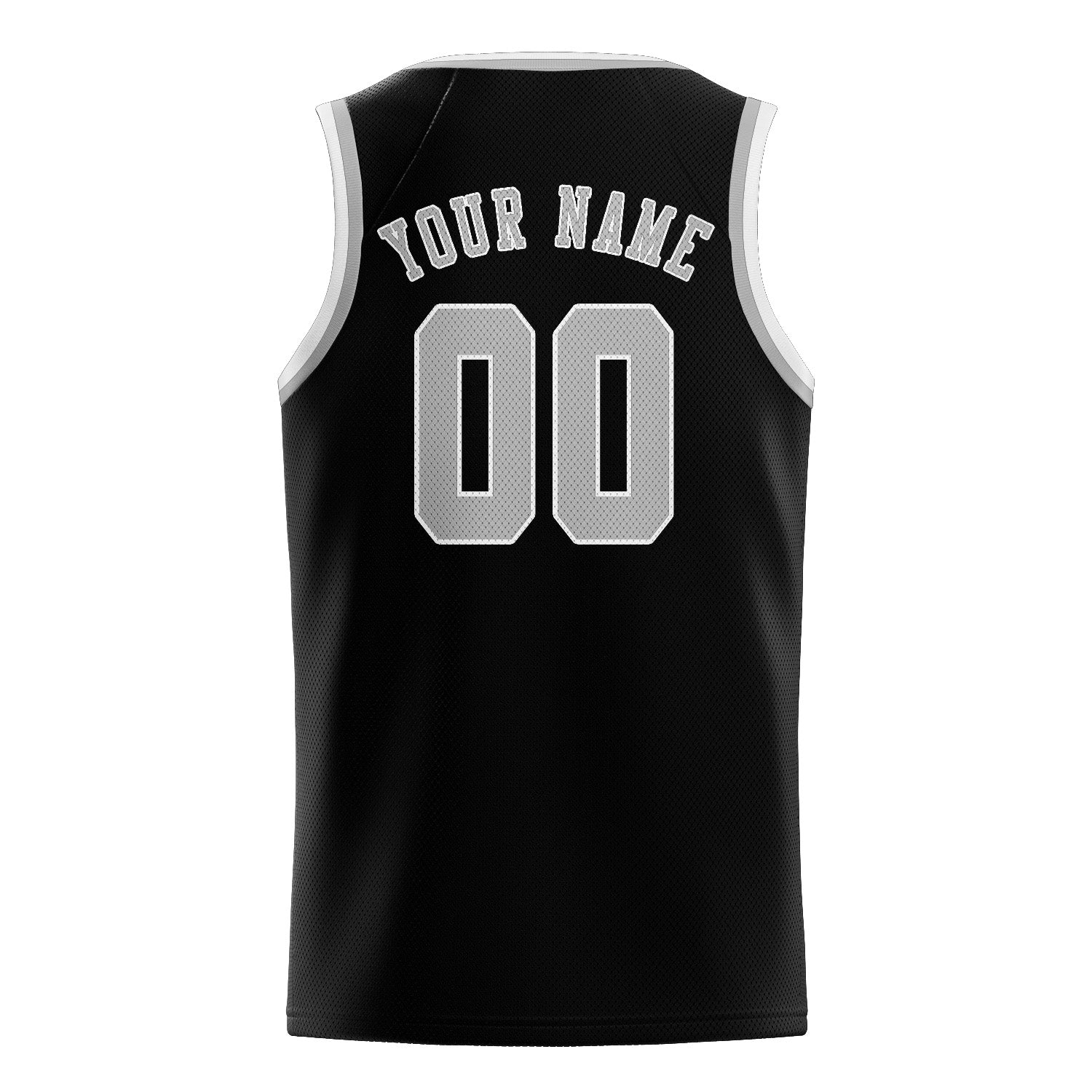 Benutzerdefiniertes Professionelles Schwarz Grau Basketballtrikot
