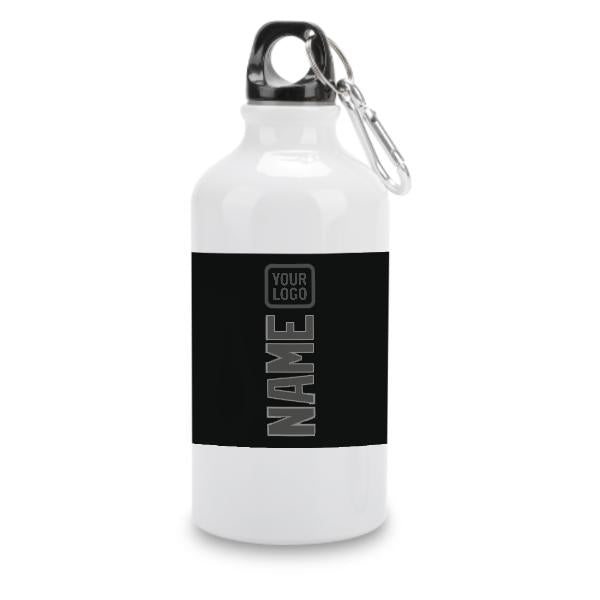 Maßgeschneidertes Schwarz Dunkelgrau Sportflasche