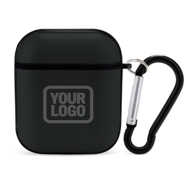 Maßgeschneidertes Schwarz Dunkelgrau AirPods-Hülle