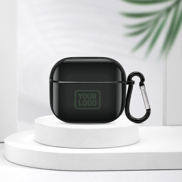 Maßgeschneidertes Schwarz Tannengrün AirPods-Hülle (3. Generation)