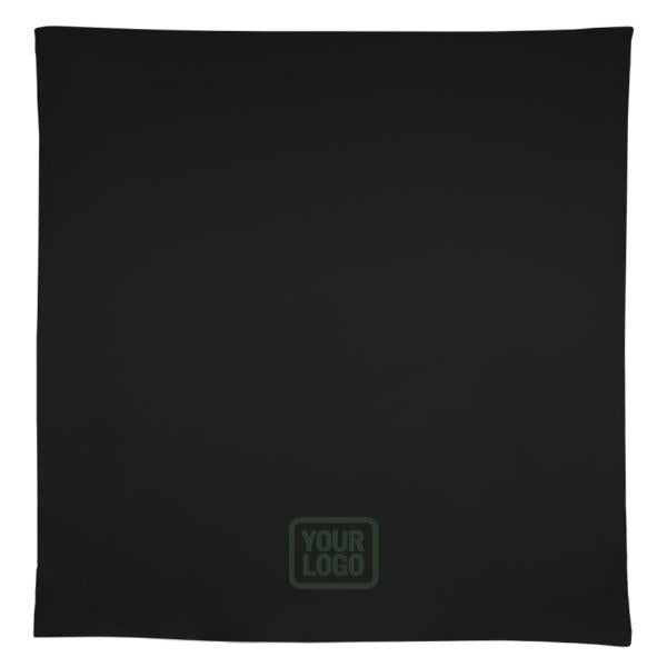 Tovaglia quadrata personalizzata verde muschio nero