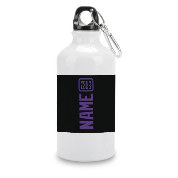 Maßgeschneidertes Schwarz Lavendel Sportflasche