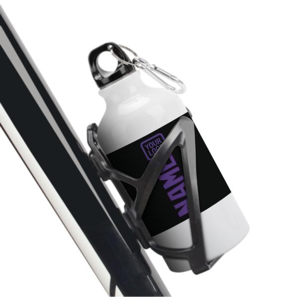 Maßgeschneidertes Schwarz Lavendel Sportflasche
