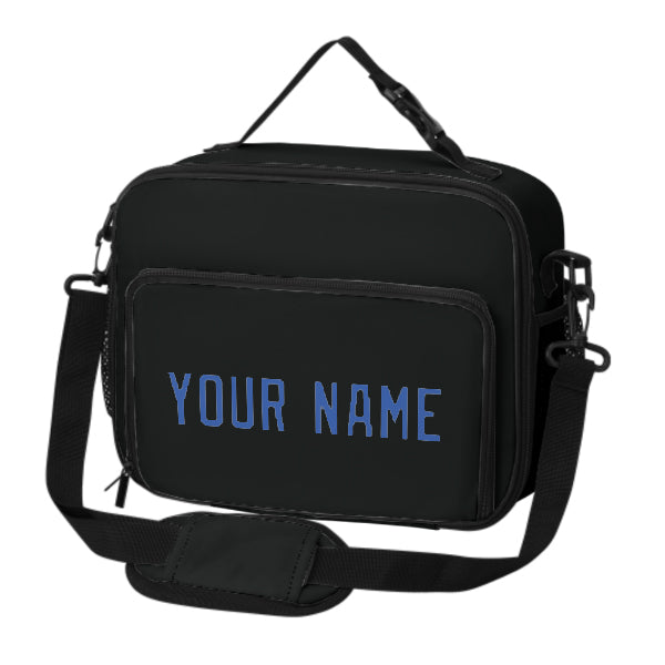 Maßgeschneidertes Schwarz Sky Blue Lunch-Tasche