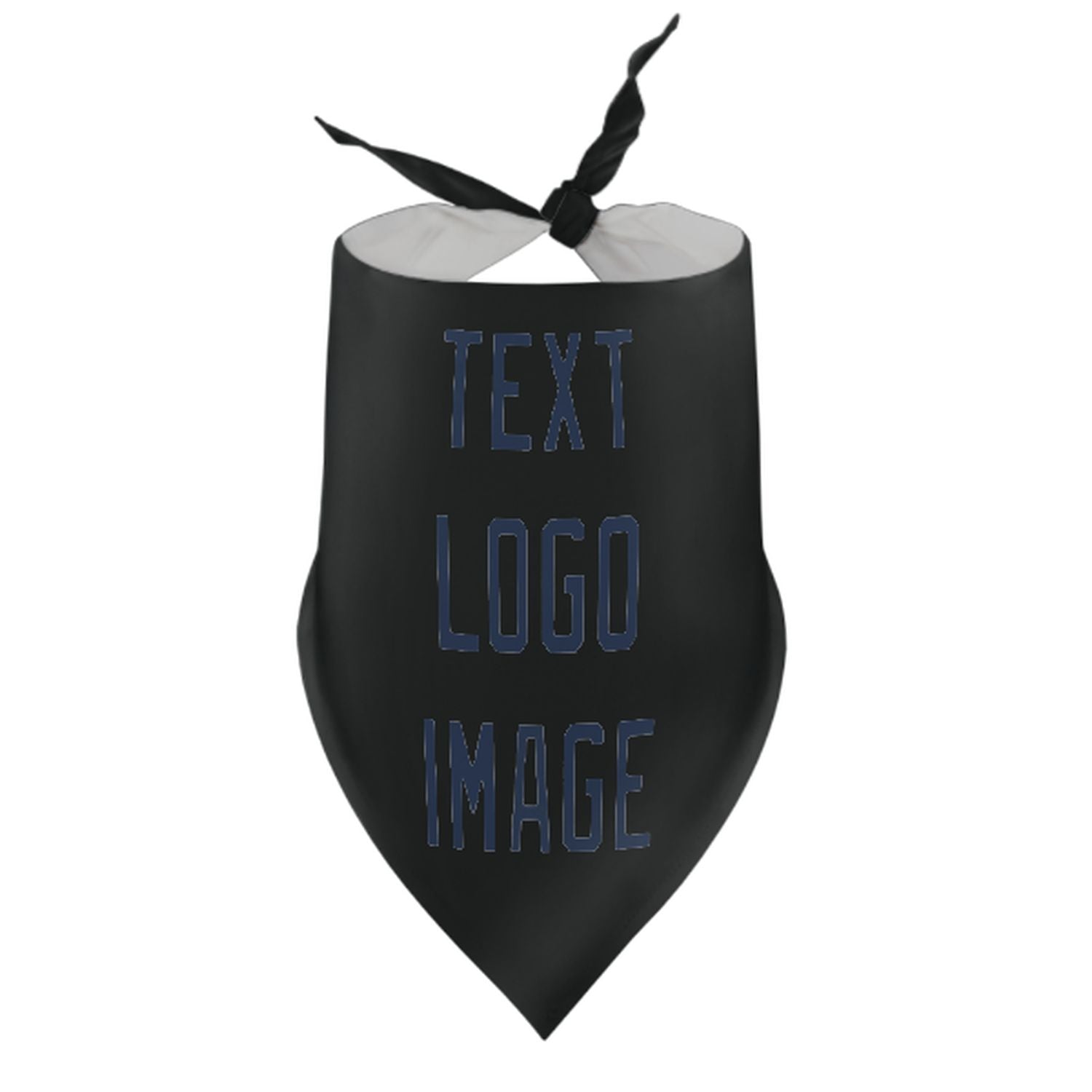 Maßgeschneidertes Schwarz Marineblau Haustier-Halstuch
