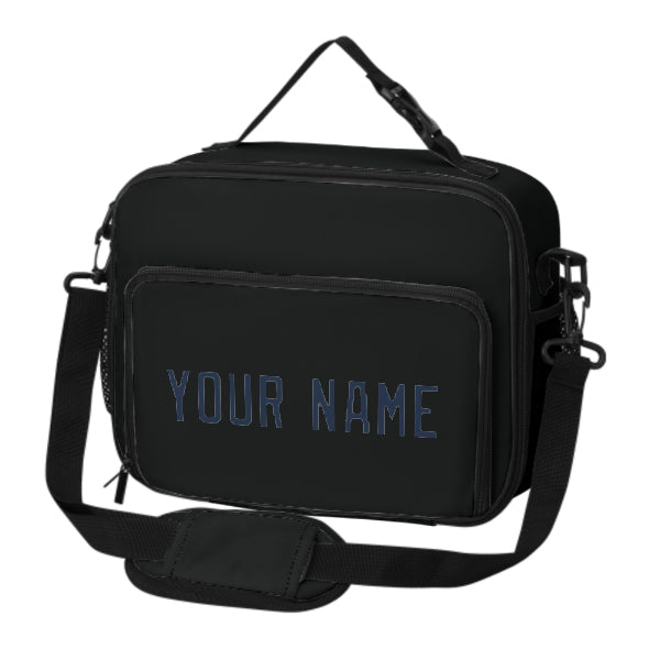 Maßgeschneidertes Schwarz Blue Lunch-Tasche