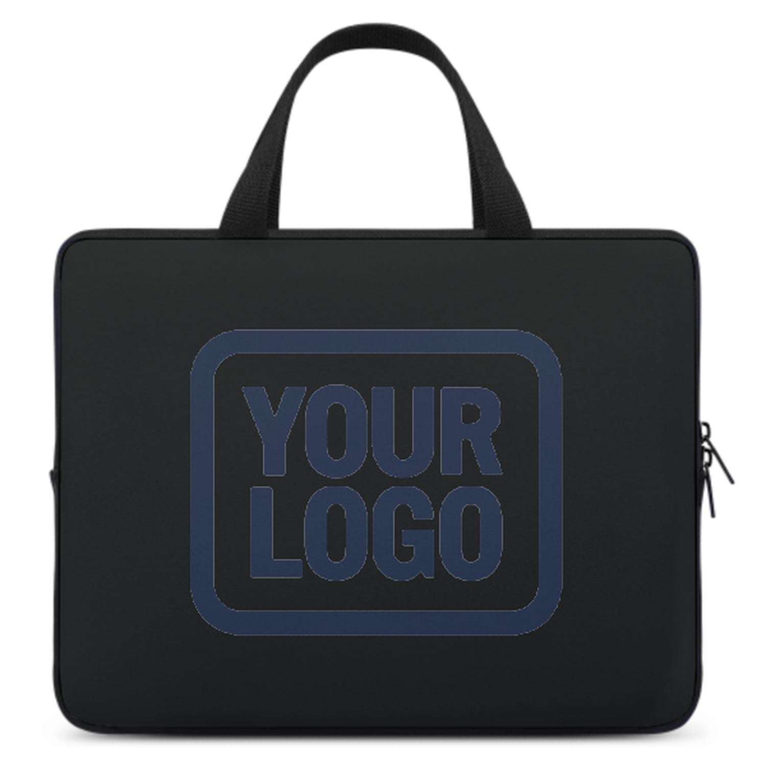 Maßgeschneidertes Schwarz Blue Laptop Tasche