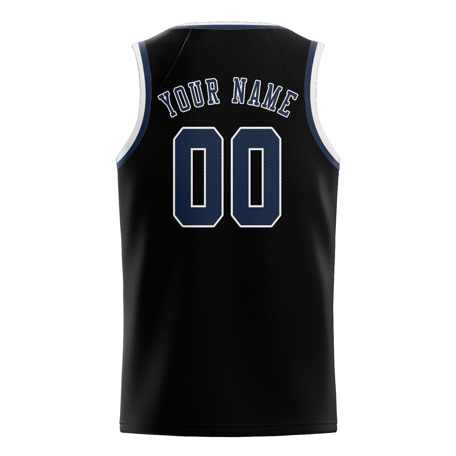 Benutzerdefiniertes Professionelles Schwarz Marineblau Basketballtrikot