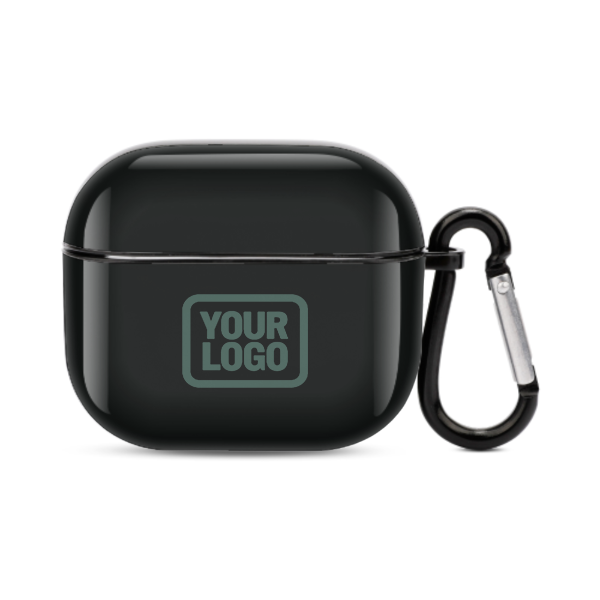 Maßgeschneidertes Schwarz Blaugrün AirPods-Hülle (3. Generation)