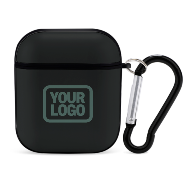 Maßgeschneidertes Schwarz Blaugrün AirPods-Hülle