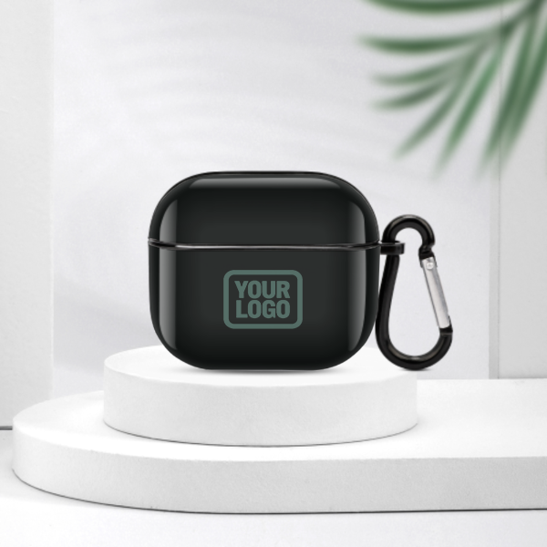 Maßgeschneidertes Schwarz Blaugrün AirPods-Hülle (3. Generation)