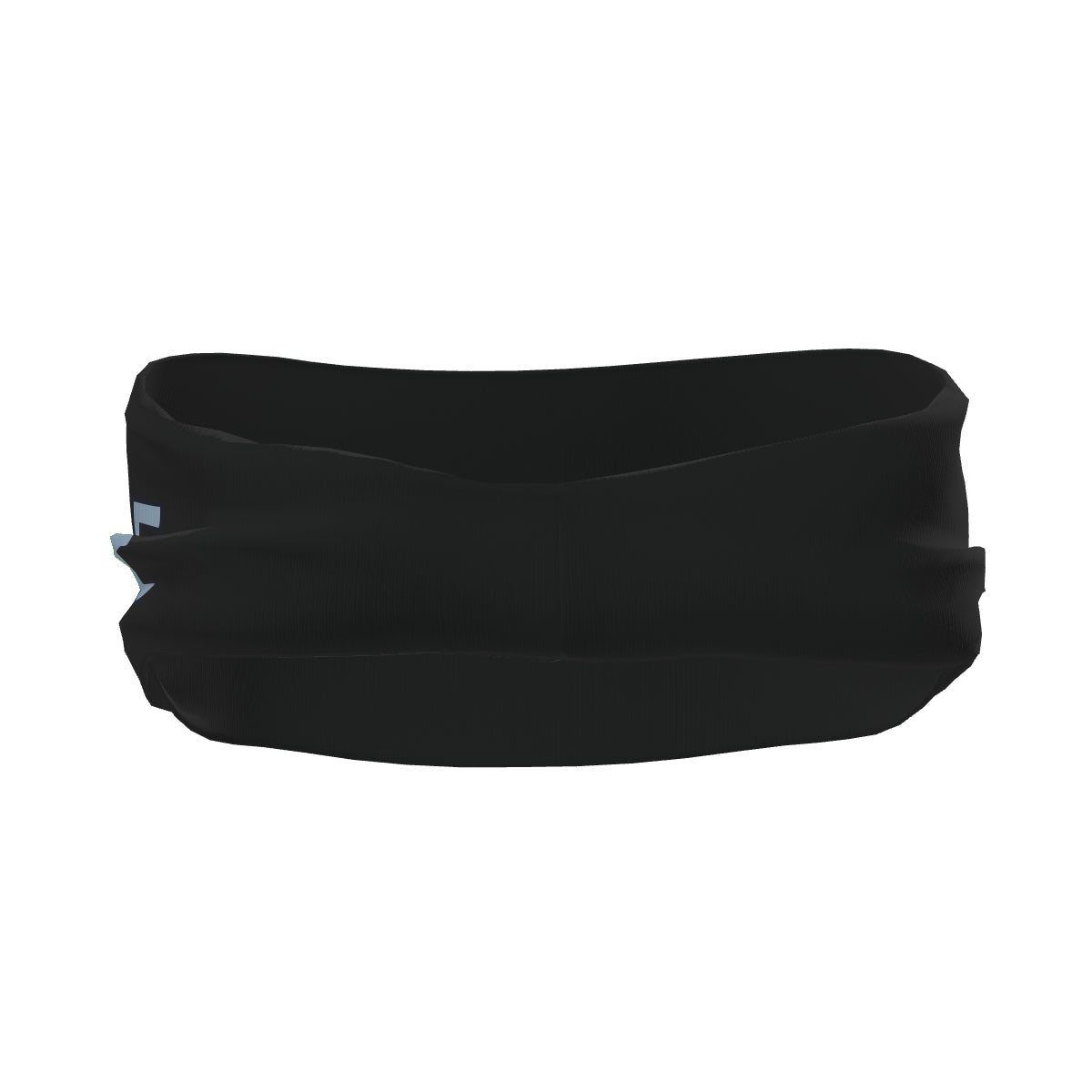 Maßgeschneidertes Schwarz Hellblau Sport Stirnband