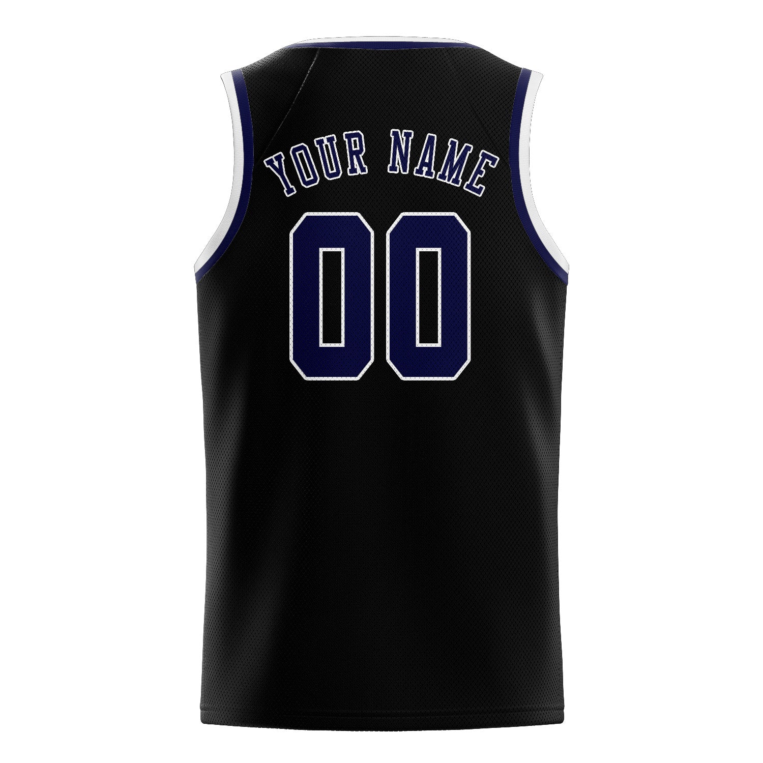Benutzerdefiniertes Professionelles Schwarz Stahlblau Basketballtrikot