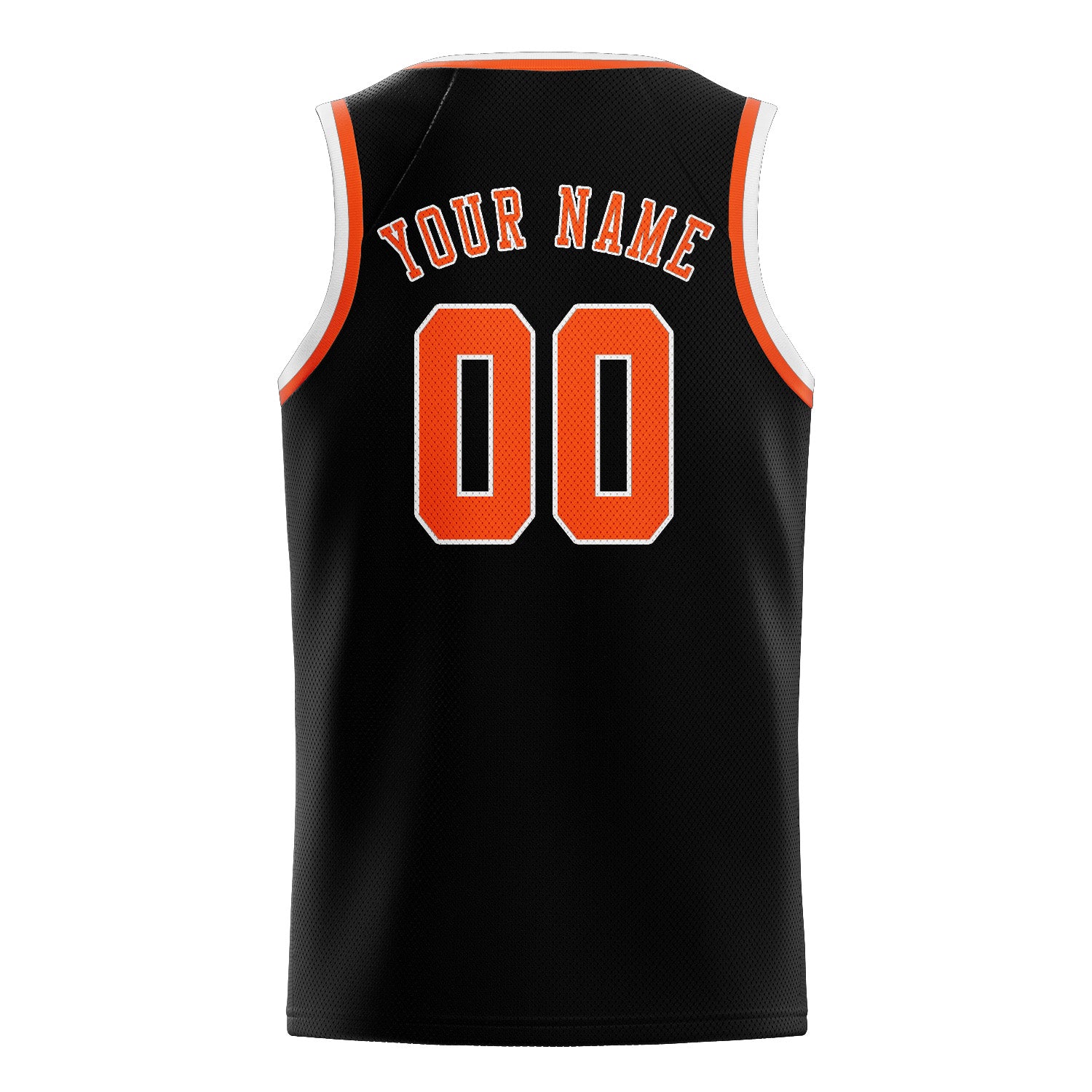 Benutzerdefiniertes Professionelles Schwarz Orangerot Basketballtrikot