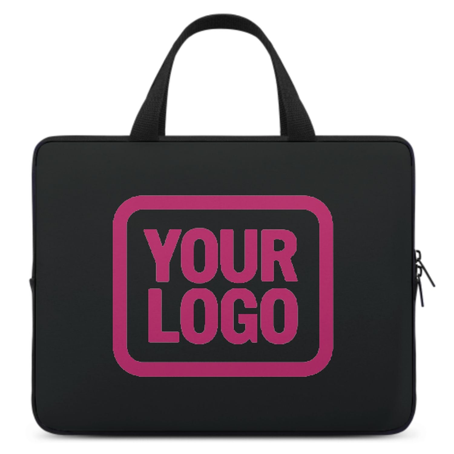 Maßgeschneidertes Schwarz Pink Laptop Tasche