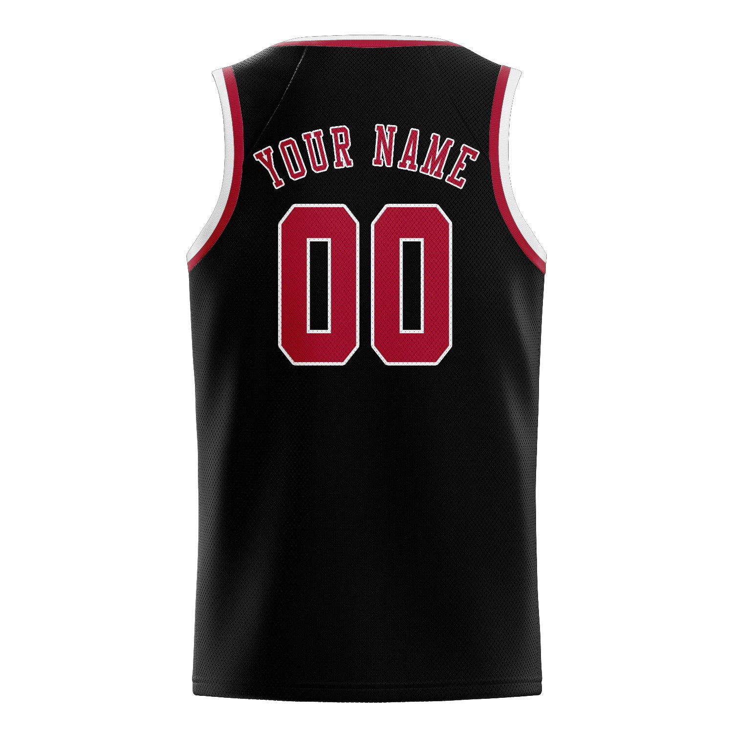 Benutzerdefiniertes Professionelles Schwarz Rot Basketballtrikot