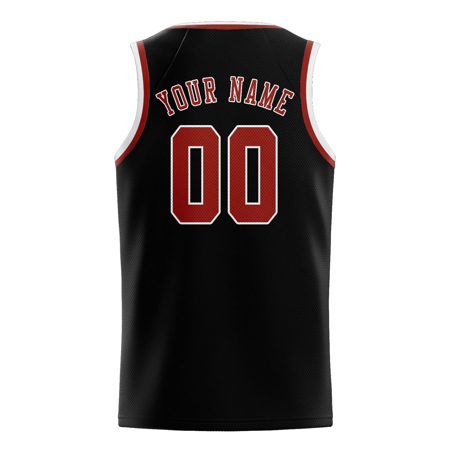 Benutzerdefiniertes Professionelles Schwarz Korallenrot Basketballtrikot