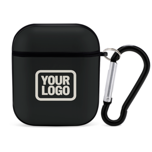Maßgeschneidertes Schwarz Beige AirPods-Hülle