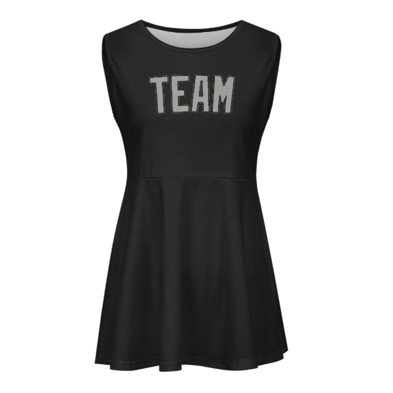 Maßgeschneidertes Schwarz Grau Cheerleader-Kleid