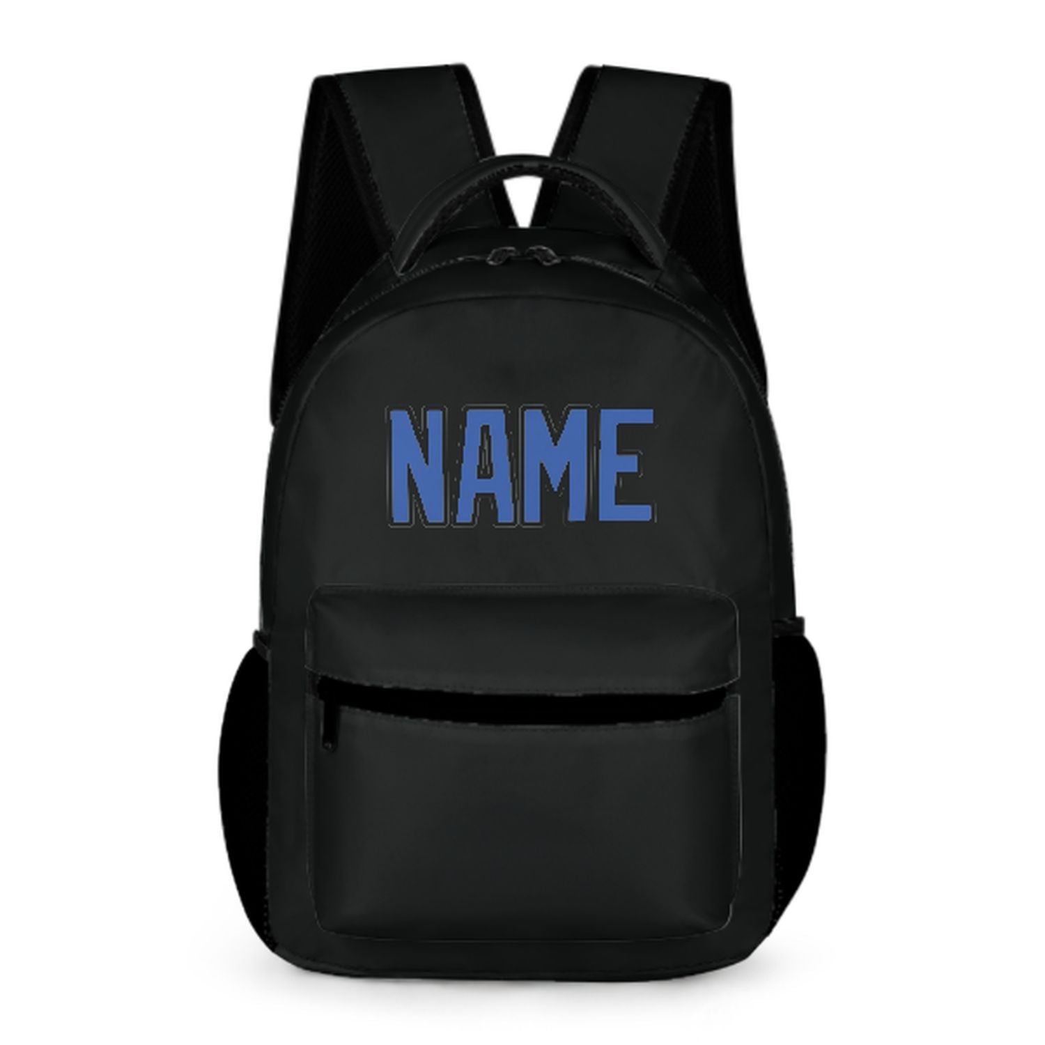 Maßgeschneidertes Schwarz Himmelblau Kinderrucksack