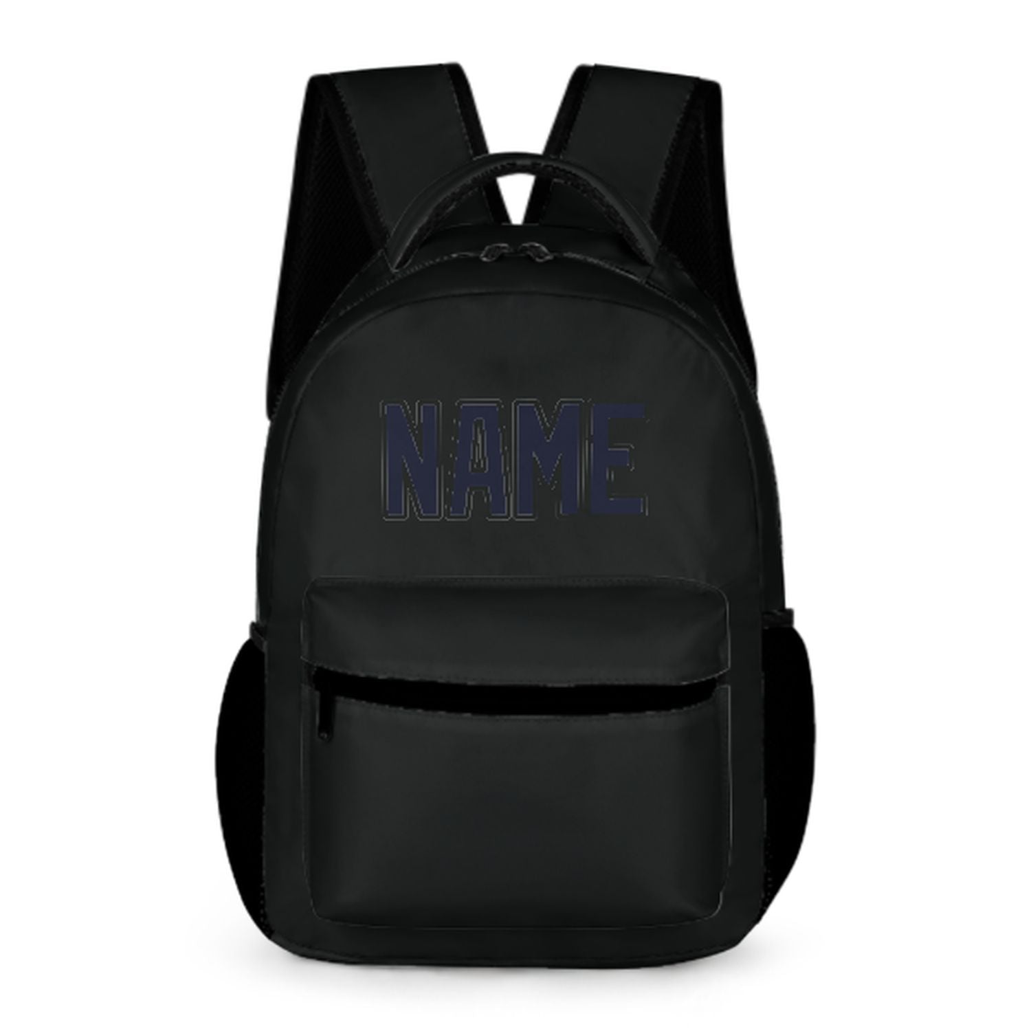 Maßgeschneidertes Schwarz Stahlblau Kinderrucksack