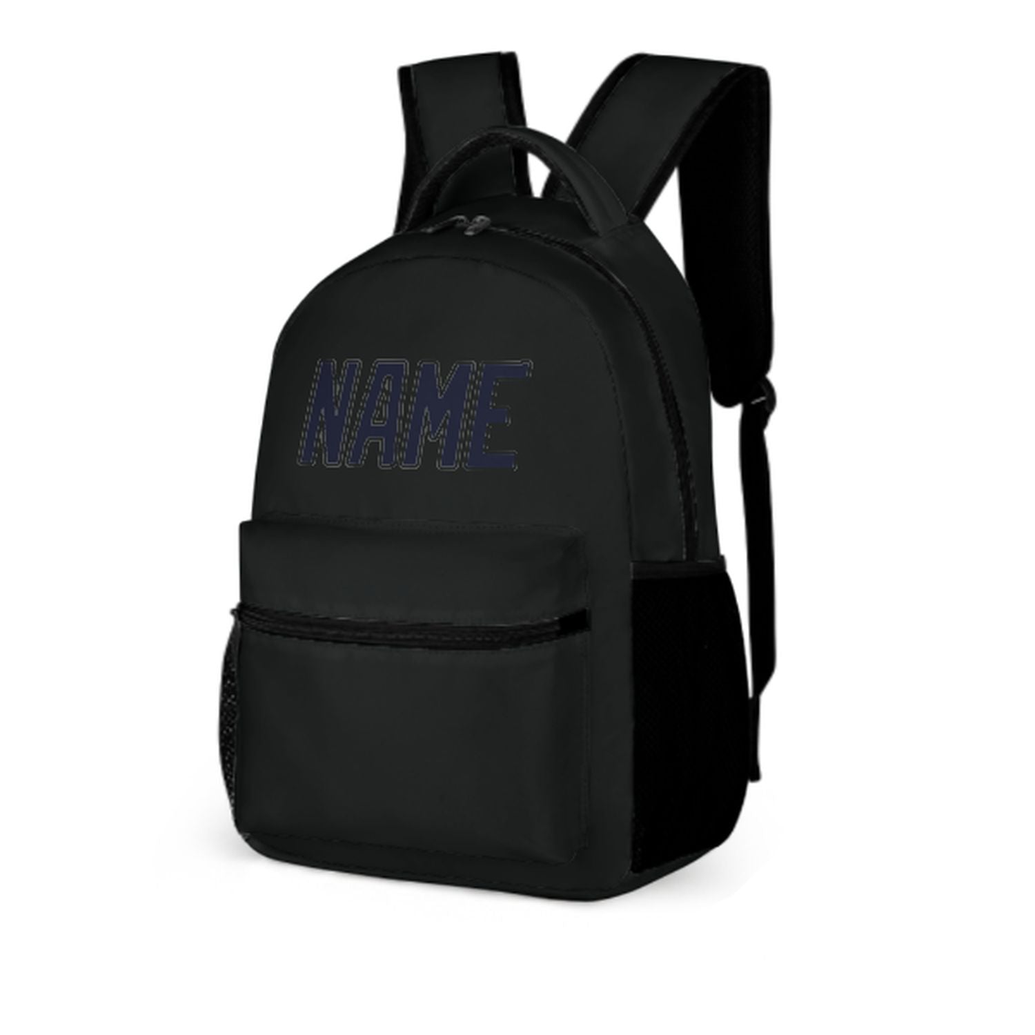 Maßgeschneidertes Schwarz Stahlblau Kinderrucksack