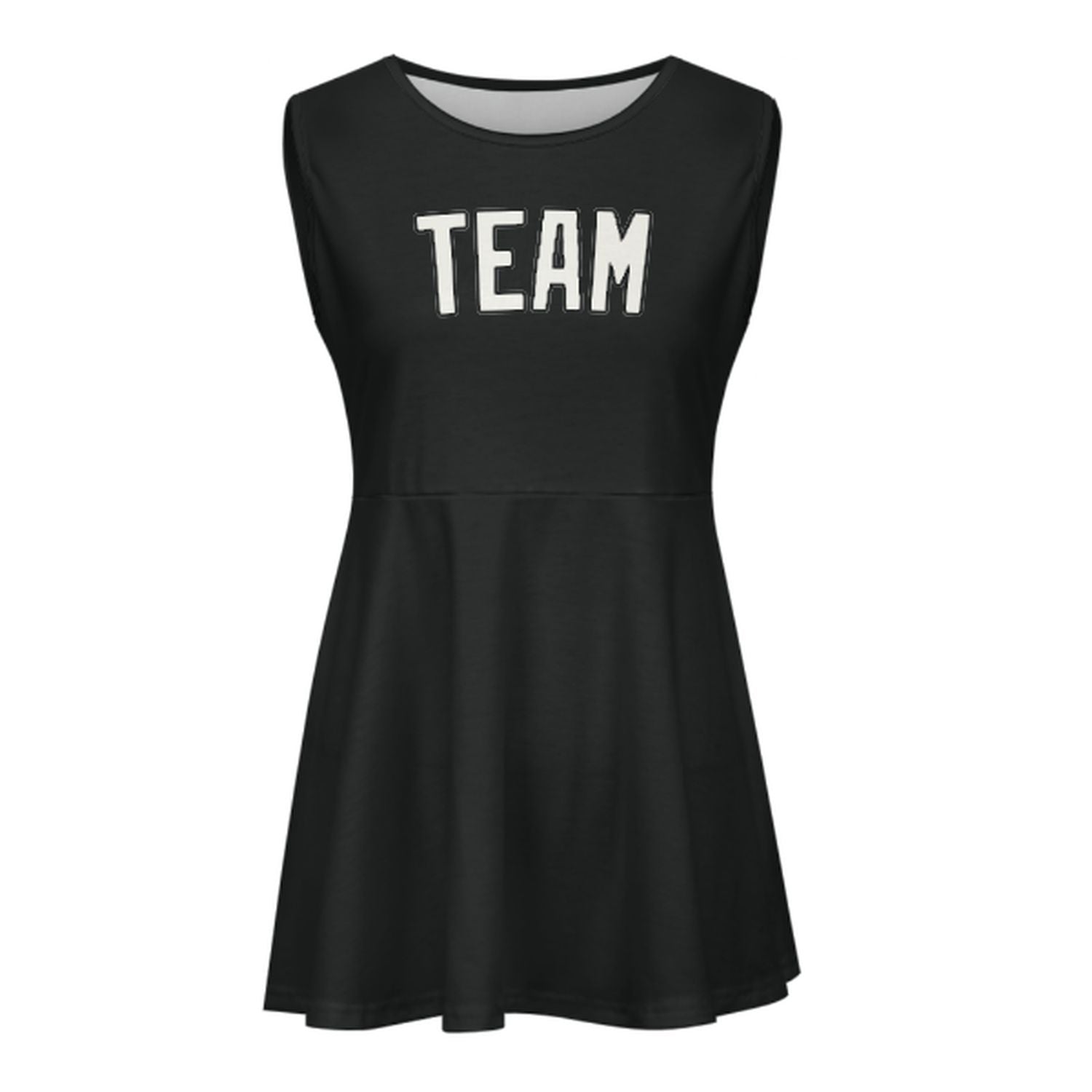 Maßgeschneidertes Schwarz Weiß Cheerleader-Kleid