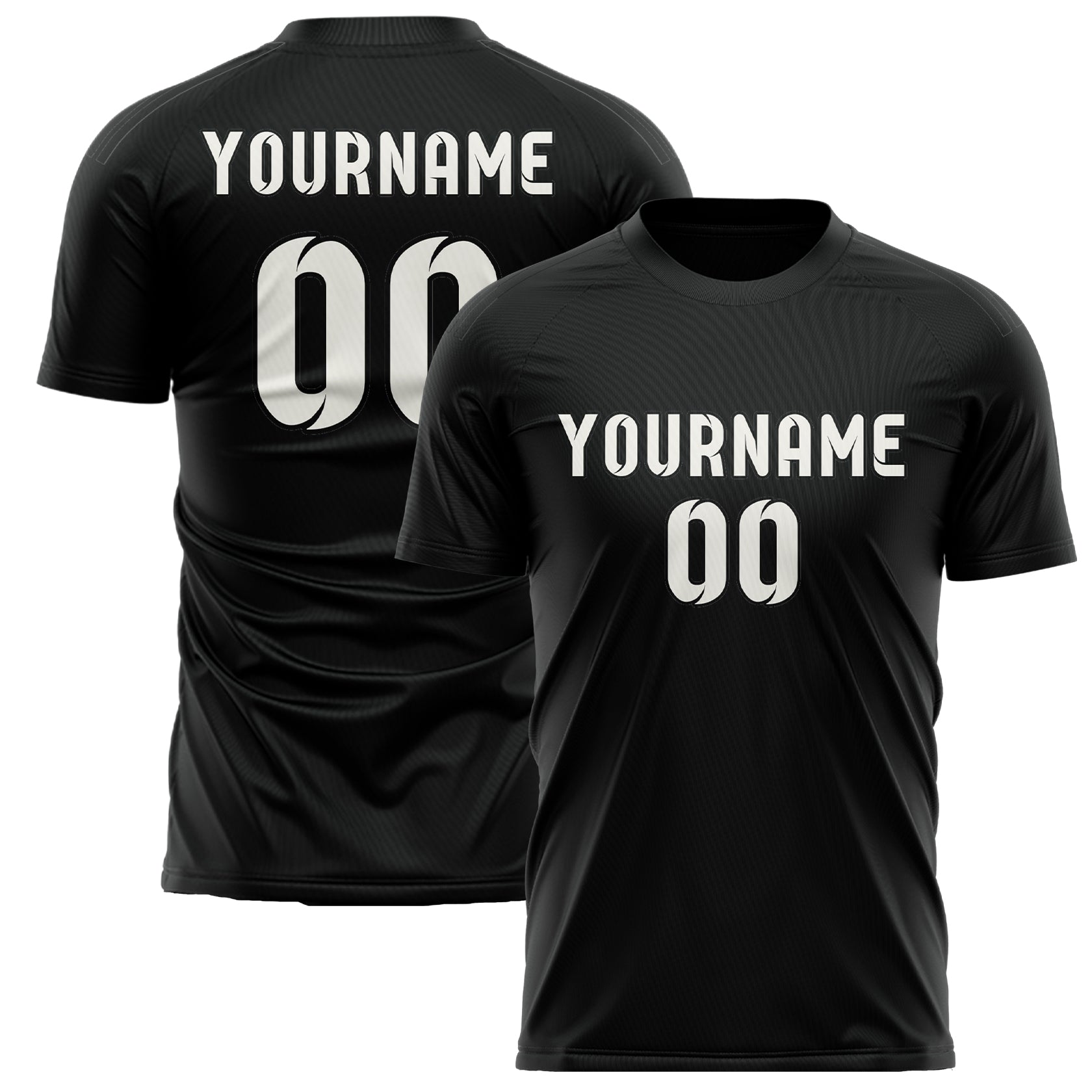 Benutzerdefiniertes Professionelles Schwarz Weiß Fußballtrikot
