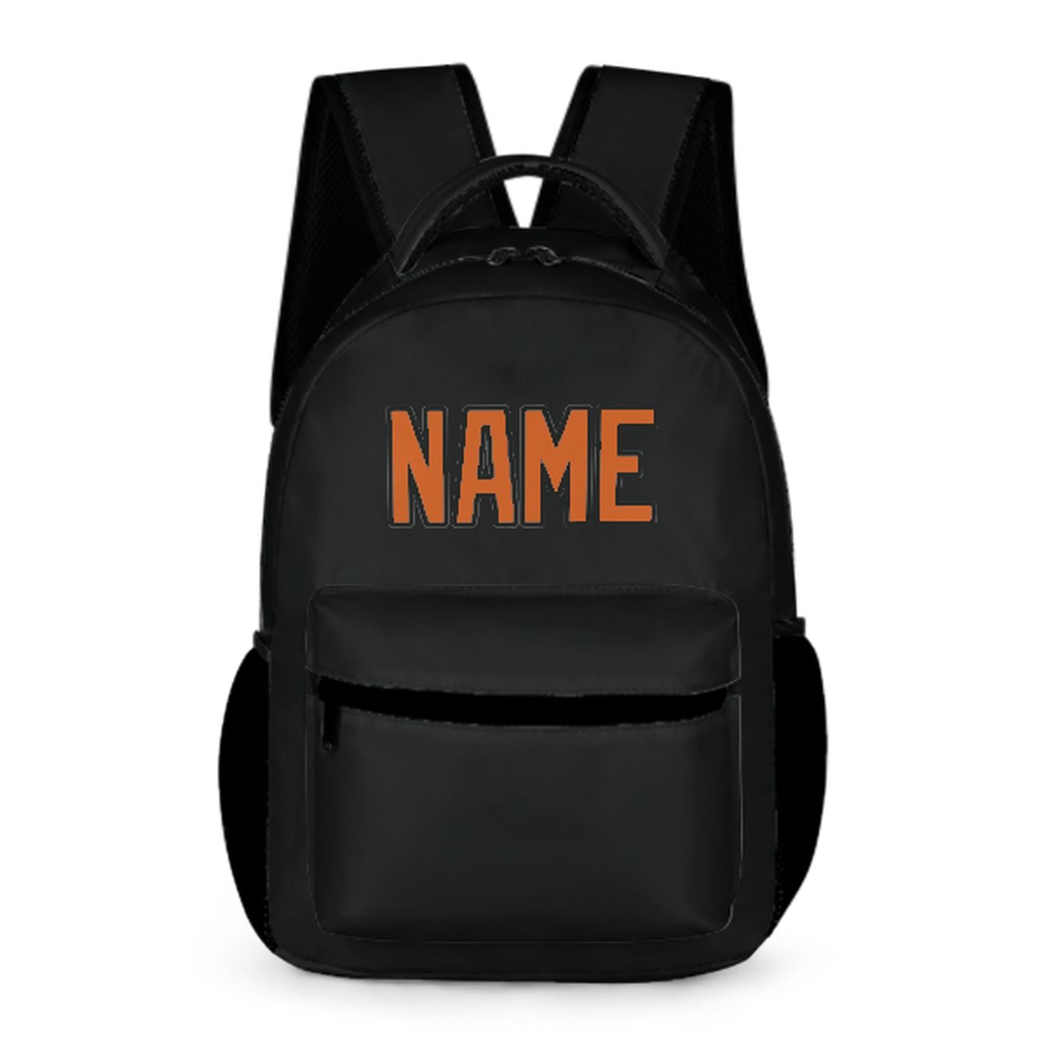 Maßgeschneidertes Schwarz Orange Kinderrucksack