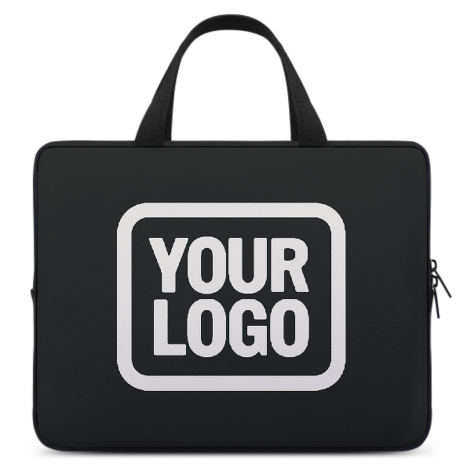 Maßgeschneidertes Schwarz White Laptop Tasche