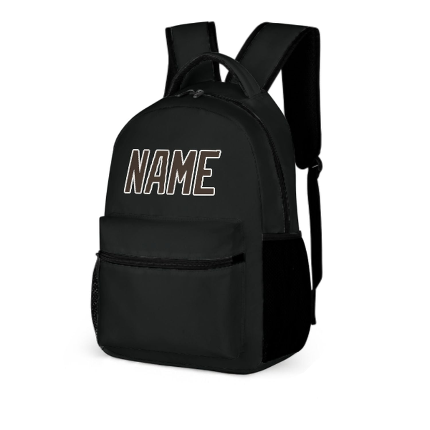 Maßgeschneidertes Schwarz Braun Kinderrucksack