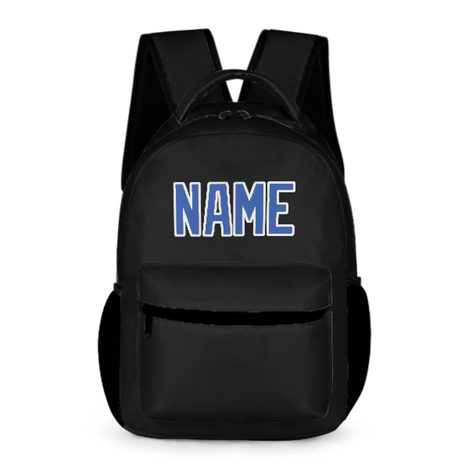 Maßgeschneidertes Schwarz Himmelblau Kinderrucksack