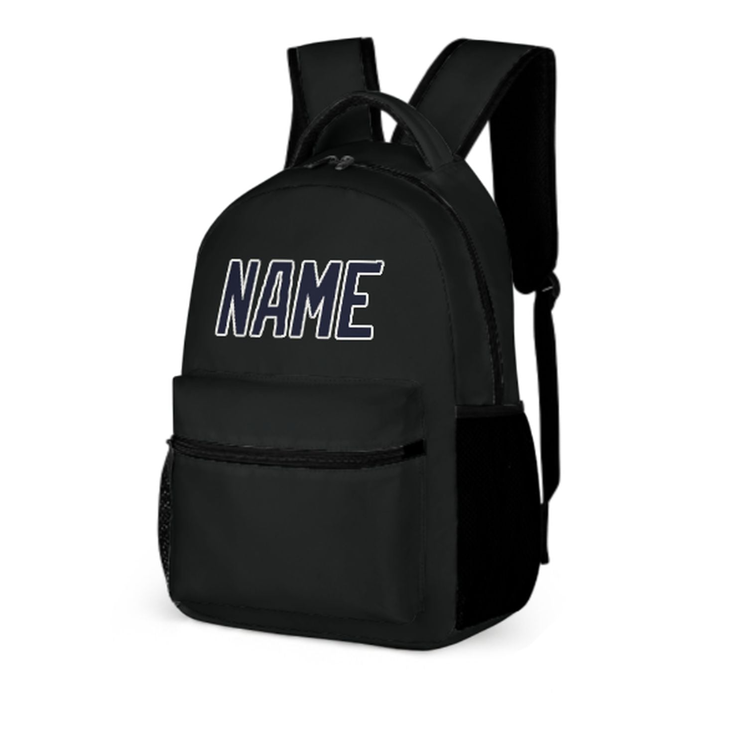 Maßgeschneidertes Schwarz Stahlblau Kinderrucksack
