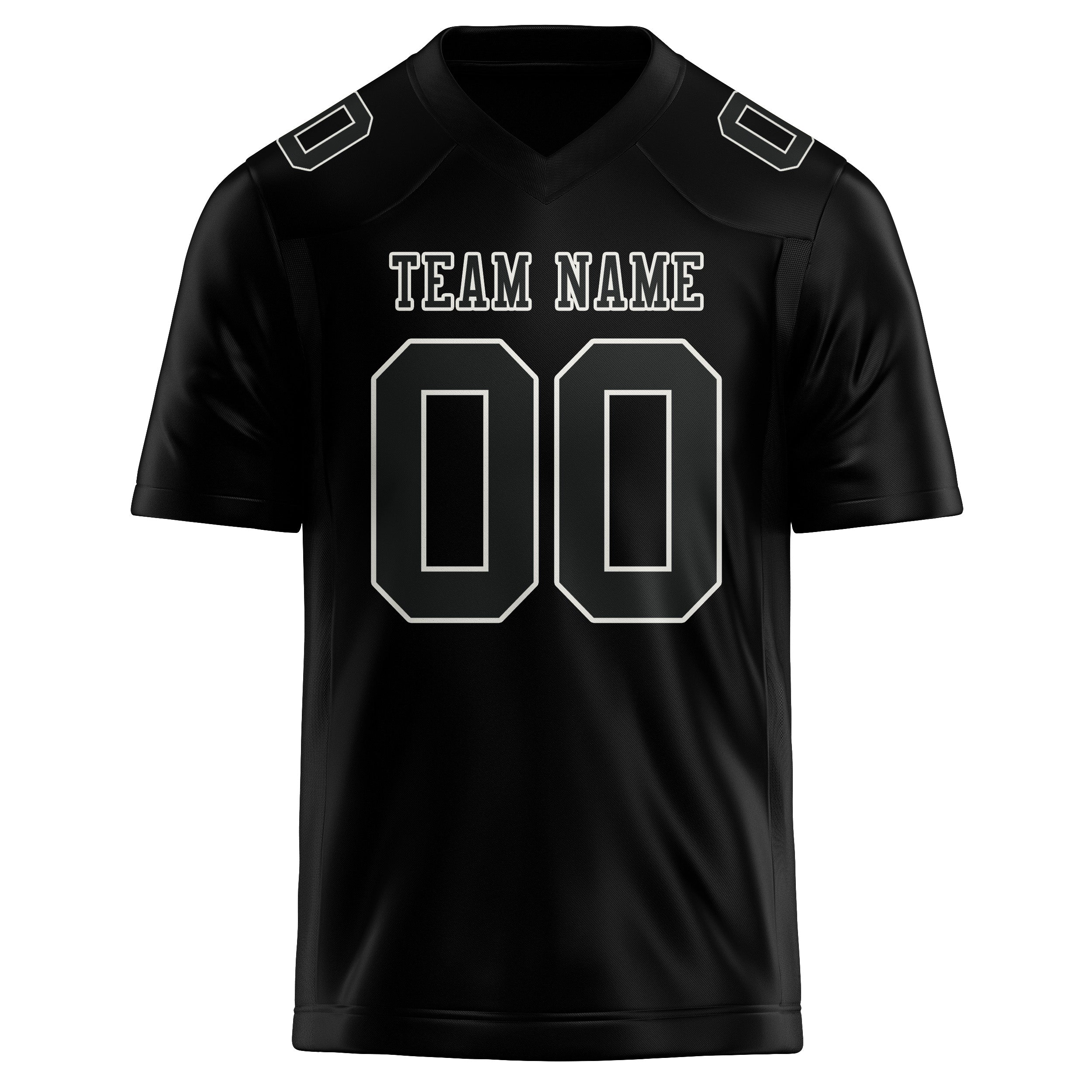 Maßgeschneidertes Professionelles Schwarz Schwarz Rugbytrikot
