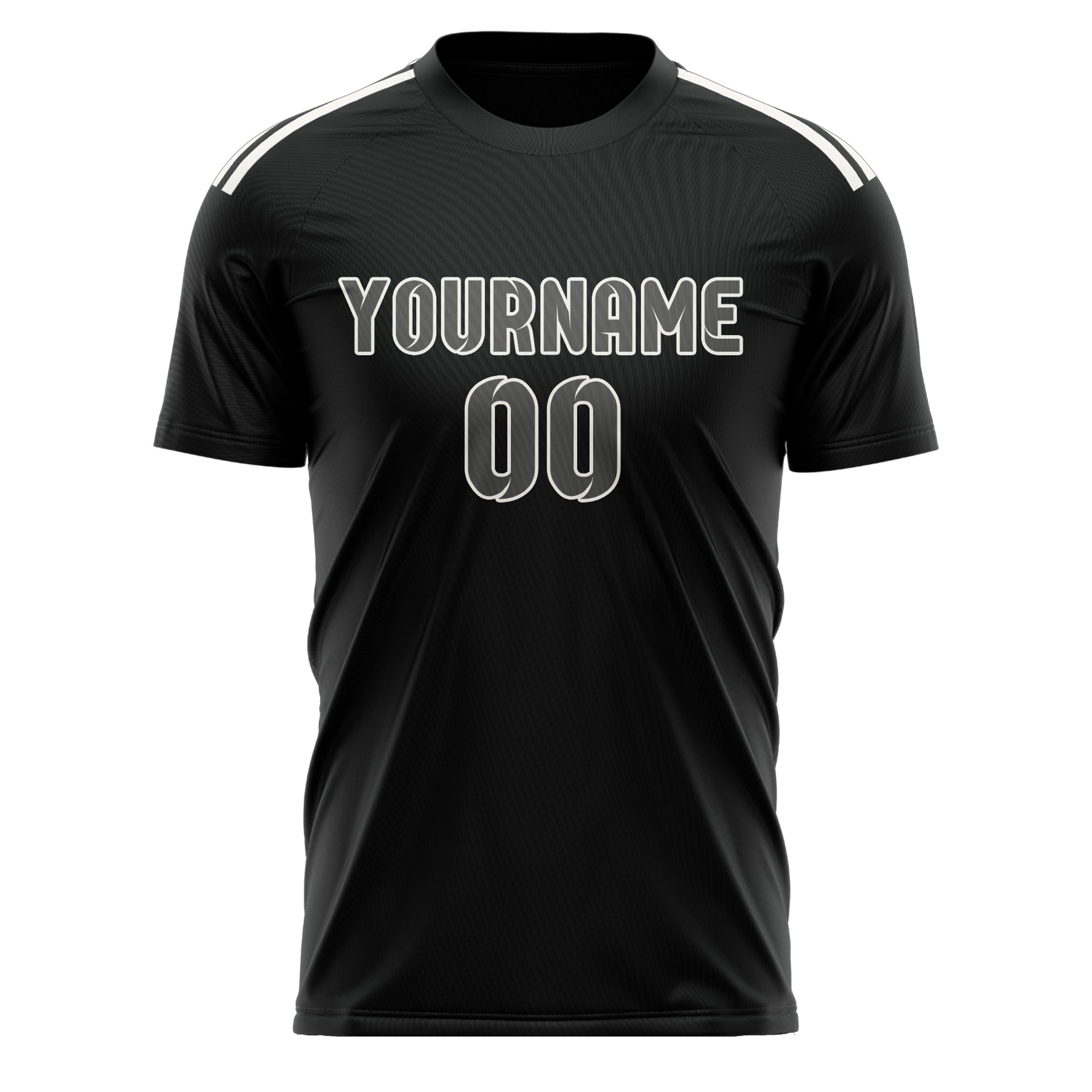 Benutzerdefiniertes Professionelles Schwarz Dunkelgrau Fußballtrikot