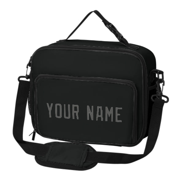 Maßgeschneidertes Schwarz Dark Grey Lunch-Tasche