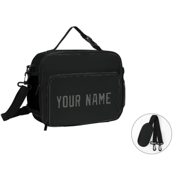 Maßgeschneidertes Schwarz Dark Grey Lunch-Tasche