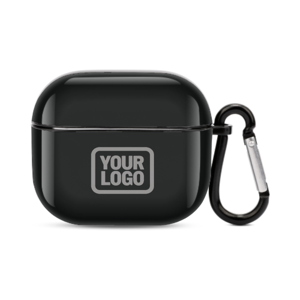 Maßgeschneidertes Schwarz Grau AirPods-Hülle (3. Generation)