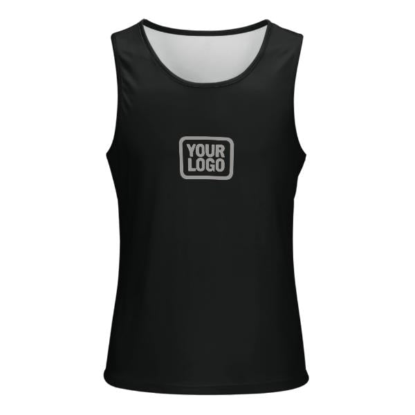 Maßgeschneidertes Schwarz Grau Herren Tanktop