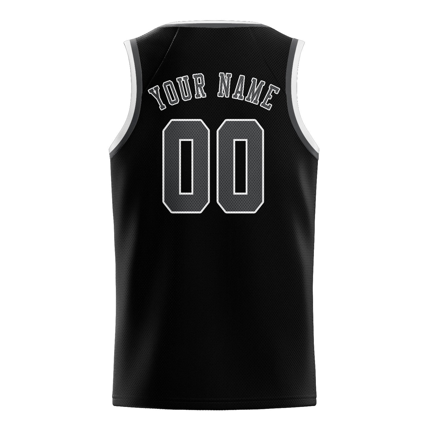 Benutzerdefiniertes Professionelles Schwarz Dunkelgrau Basketballtrikot