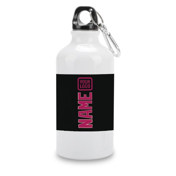 Maßgeschneidertes Schwarz Rosarot Sportflasche