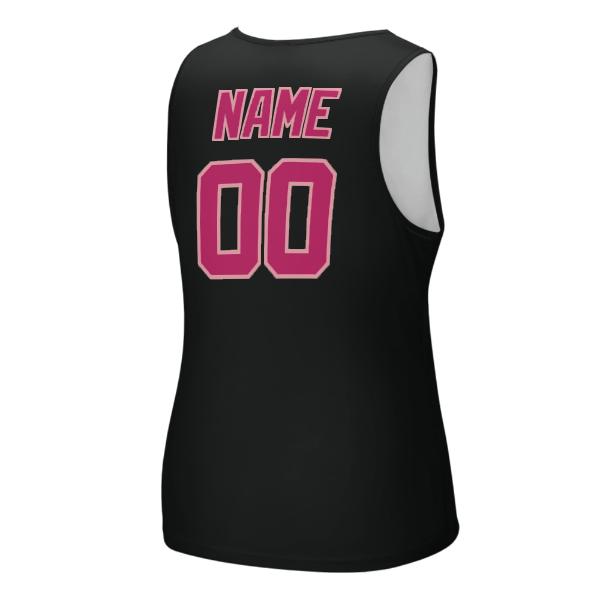 Maßgeschneidertes Schwarz Rosarot Herren Tanktop