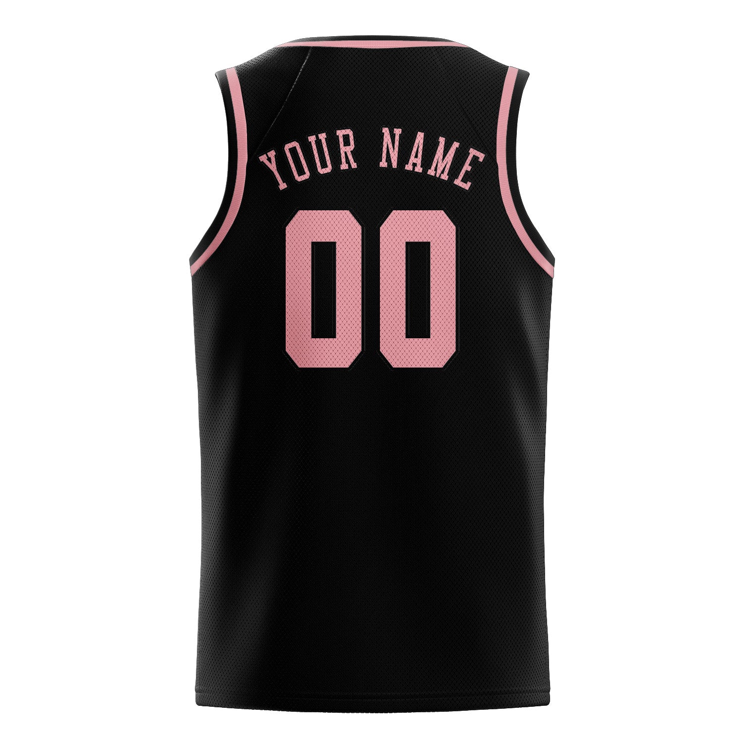 Benutzerdefiniertes Professionelles Schwarz Rosa Basketballtrikot