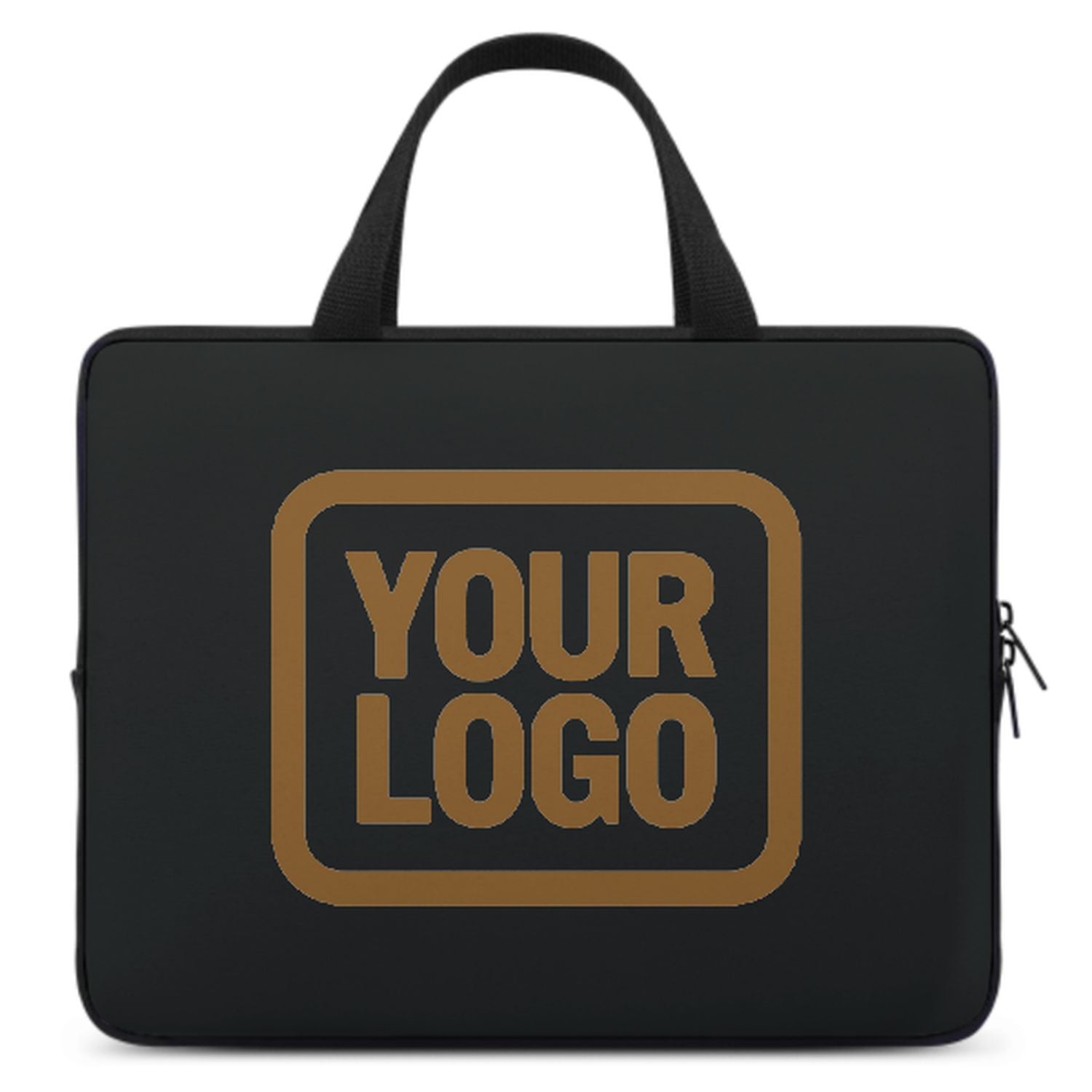 Maßgeschneidertes Schwarz Khaki Laptop Tasche
