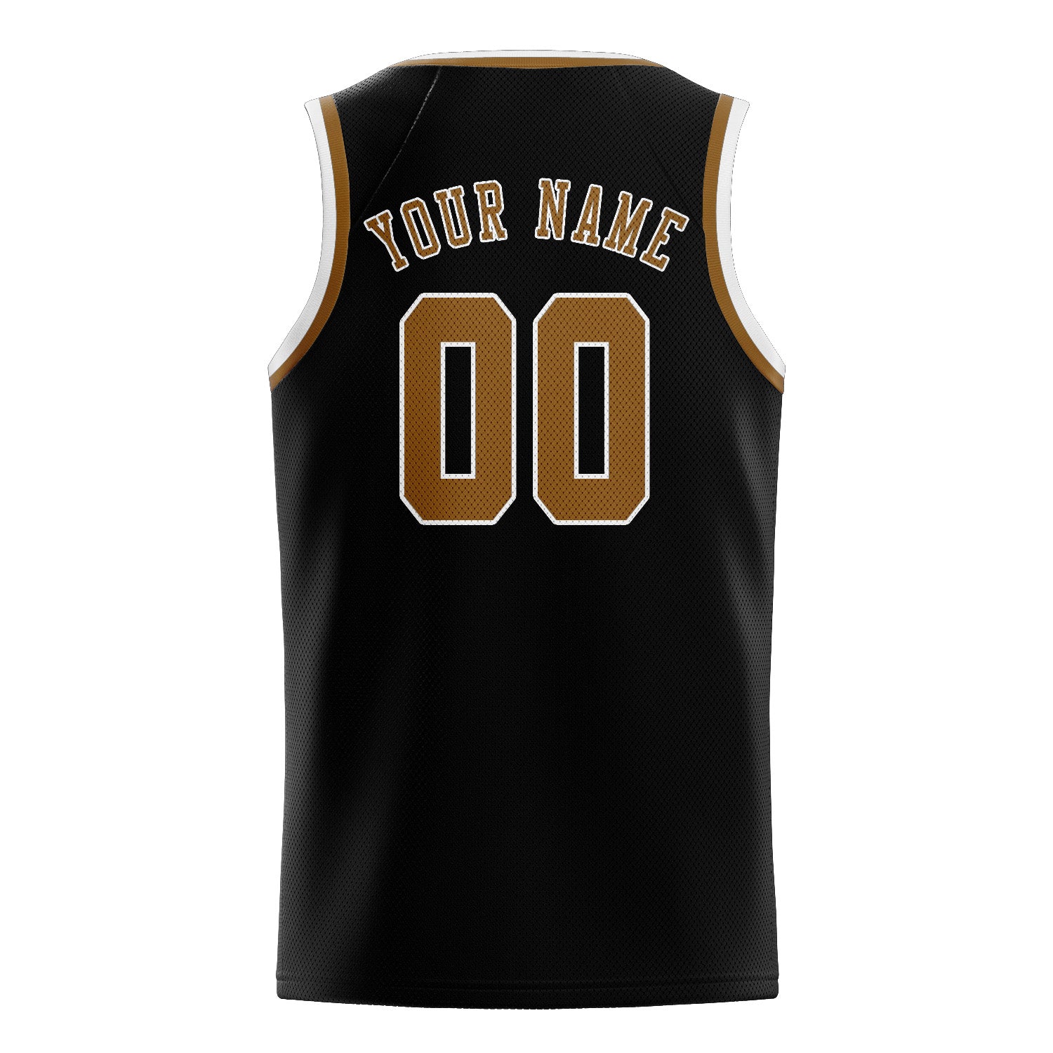 Benutzerdefiniertes Professionelles Schwarz Khaki Basketballtrikot