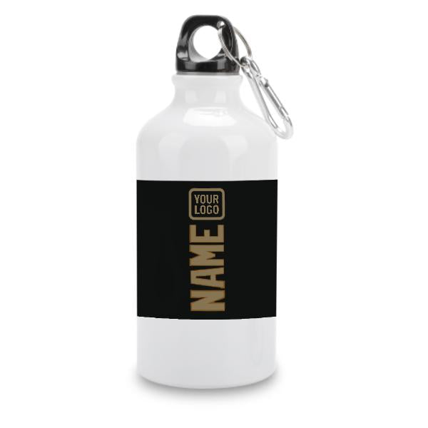 Maßgeschneidertes Schwarz Hellkhaki Sportflasche