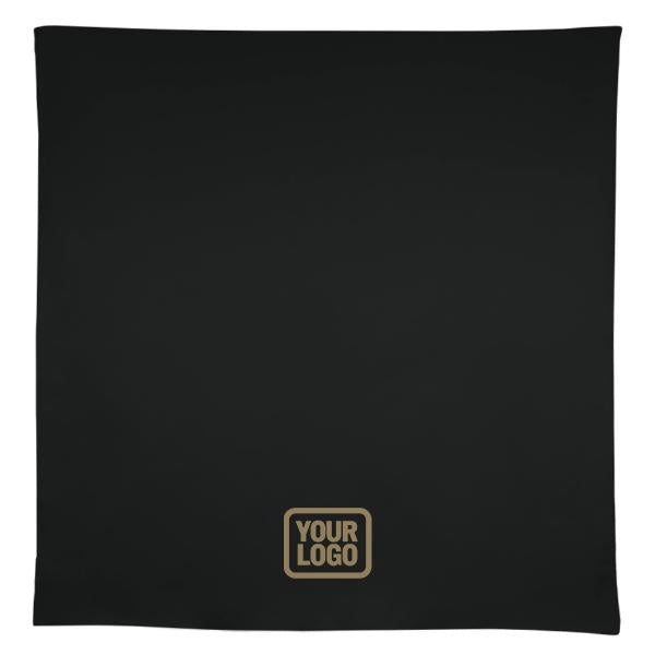 Tovaglia quadrata personalizzata color cachi nero