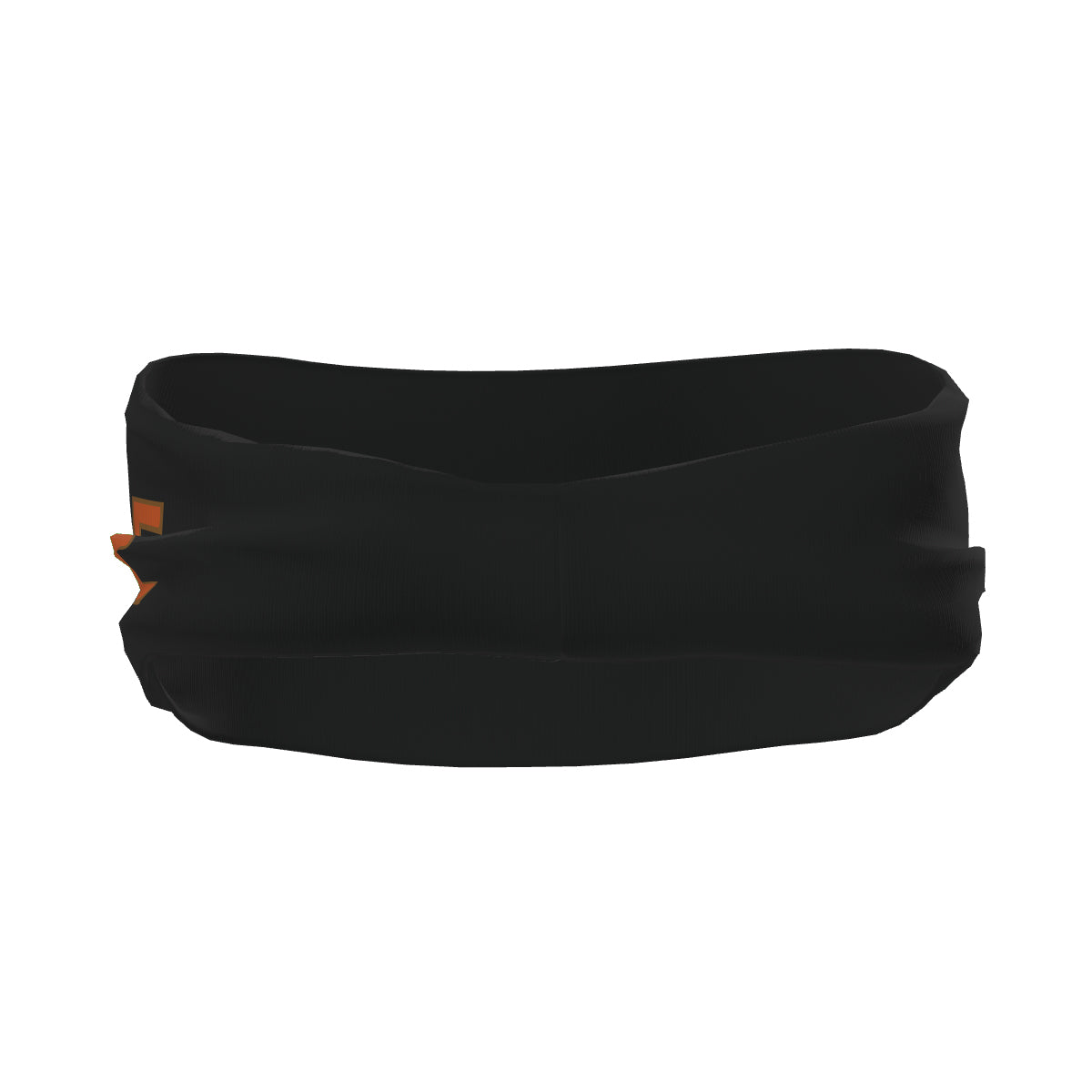 Maßgeschneidertes Schwarz Orange Sport Stirnband